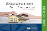 Separation & Divorce for Lawyers · • lawyer • notary (in the province of Quebec) • post master Note: Lawyers may only have indirect information about the separation of a couple