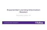 Experiential Learning Information Session · Experiential Learning Info Session • State of Experiential Learning – Karen Larson (10 min) ... – final assessment – course credit
