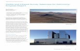 Visible and Infrared Survey Telescope for Astronomy: Progress … · 3 Institute of Astronomy, Cambridge, United Kingdom Progress in implementing VISTA is summarised largely through