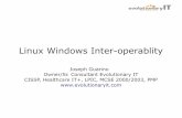 Linux Windows Inter-operablity...Linux Windows Inter-operablity Joseph Guarino Owner/Sr. Consultant Evolutionary IT CISSP, Healthcare IT+, LPIC, MCSE 2000/2003, PMP ©2013 Evolutionary