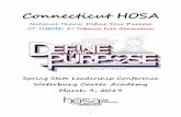 Connecticut HOSActhosa.homestead.com/files/1_1_1_CT_HOSA_Final_SLC... · HOSA invites all State Officers and Local Chapter Leaders to join us in Washington, D.C. for the 12th Annual