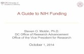 A Guide to NIH Funding - Research | USC...2014/10/01  · Big Data to Knowledge (BD2K) • Facilitate broad use & sharing of large, complex biomedical data sets • Develop & disseminate
