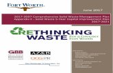 2017‐2037 Comprehensive Solid Waste Management Plan ... · there were 212,563 residential customers, and there were 217,442 residential garbage carts in distribution. The use of