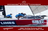 World Leader in Rating Technology OFFSHORE RACING CONGRESS Rating Systems 2015.pdf · number scoring methods based on Time-on-Distance or Time-on-Time, to the “automated” methods