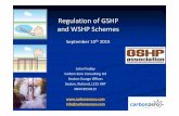 Regulation of GSHP and WSHP Schemes · 2017-04-01 · Regulation & Thermal ‘pollution’ Water Framework Directive; heat is not a pollutant, but can cause pollution, if a risk scenario