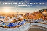 Pre-ICANN63 Policy Open House Slide Template 1000UTC · 2018-10-12 · | 2 Welcome and Introduction Open House Format ¤ Interactive Format | A question and answer exchange with the