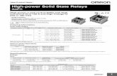 High-power Solid State Relays - Omron...1 New Product News High-power Solid State Relays G3PH High-power, Load-control SSRs with High Current of 75 or 150 A and High Voltage of 240