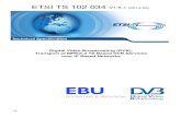 TS 102 034 - V1.5.1 - Digital Video Broadcasting …...2001/01/05  · ETSI TS 102 034 V1.5.1 (2014-05) Digital Video Broadcasting (DVB); Transport of MPEG-2 TS Based DVB Services