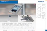 uProduct Information Sheet ipad case + swivel mount · iPad Case + Swivel Mount can easily mount to any AGAM extrusion channel. The versatile swivel motion allows the case to be in