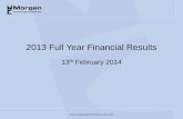 2013 Full Year Financial Results...2013 Full year Group results Kevin Dangerfield 4 EBITA margin improved year-on-year and full-year dividend up 5% 5 FY13* FY12 % Change Restated £m