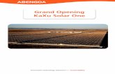 Grand Opening KaXu Solar One - Abengoa · 2016-02-19 · and climate change are going to lead to significant changes in demand for natural ... To become a leader in technologies such