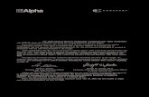 ALPHA INDUSTRIES, INC. NOTICE OF SPECIAL MEETING OF …origin- · 2015-05-12 · Alpha Industries, Inc. Conexant Systems, Inc. Neither the Securities and Exchange Commission nor any