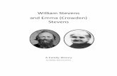 William Stevens and Emma (Crowden) Stevens · and troubled waters. Some days the sea was rough enough to roll and ... The seas eventually calmed, but by the time the Wellfleet sailed