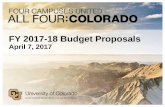 Presentation Title FY 2017-18 Budget Proposals · 2019-05-29 · Budget FY 2017-18 Mandatory Scenario A Campus Initiatives Total $ Change $ Change % Change Tuition Differentials $0