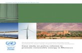 Case study on policy reforms to promote renewable energy ...cebcmena.com/wp-content/...promote-renewable-energy-morocco-en… · capacities into the grid, Morocco intends to spend