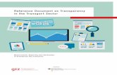 Reference Document on Transparency in the Transport Sector · 2018-06-13 · 2 TRANSfer Reference Document on Transparency in the Transport Sector Project context GIZ works on changing