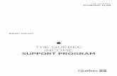 2016-2017 Budget - The Québec Income Support …...Budget 2016-2017 The Québec Income Support Program Legal deposit – March 17, 2016 Bibliothèque et Archives nationales du Québec