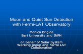 Moon and Quiet Sun Detection with Fermi - LAT Observatoryricap09.roma2.infn.it/slides/Brigida_RICAP09.pdf · N A R Y P R E LI M I NAR Y. 11 projections centered position. E>100MeV