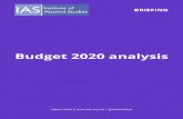 March 2020 Budget analysis FINAL reports/sb26032020-1.pdf · March 2020 Budget analysis Overview This document outlines the decisions taken on alcohol duty in the March 2020 Budget.
