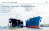 Presentation at Pareto Oil & Offshore Conference Presentation at Pareto Oil & Offshore Conference September