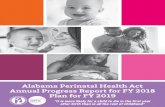 Alabama Perinatal Health Act Annual Progress Report for FY ... · The Alabama Department of Public Health (ADPH), Center for Health Statistics, Bureau of Family Health Services –