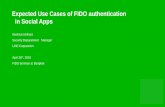 Expected Use Cases of FIDO authentication in Social Apps in Jap… · Status of FIDO in Japan What’s happening in Japan. FIDO Japan WG: Mission and Activities FJ-Deployment ...