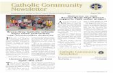Catholic Community Newsletter · Catholic Community Newsletter COMPLIMENTS OF THE BRUCE-GREY CATHOLIC DISTRICT SCHOOL BOARD SPRING 2010 Catholic Community Newsletter Return Canadian
