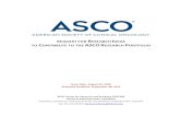 REQUEST FOR RESEARCH IDEAS TO ONTRIBUTE …...ASCO 2019 Request for Research Ideas 3 1. ASCO Overview Founded in 1964, the American ®Society of Clinical Oncology, Inc. (ASCO ) is