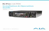 Installation & Operation Guide - TeltecKi Pro Ultra v1.0 7 Chapter 1: Introduction Overview This manual covers Ki Pro Ultra installation, operation and optional accessories. Ki Pro