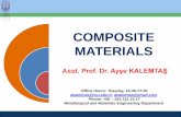 COMPOSITE MATERIALSmetalurji.mu.edu.tr/.../Sayfa/Kalemtas_A_Composite_Materials_6.pdf · Composite Materials Asst.Prof. Dr. Ayşe KALEMTAŞ What is "ceramic"? •from Greek meaning: