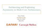 Architecting and Exploiting Asymmetry in Multi-Core ...ece740/f13/...bsc-lecture1... · 7/23/2013  · Readings for Today Required – Symmetric and Asymmetric Multi-Core Systems