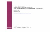 Revision 1 - Trusted Computing Group · TCG Storage Opal SSC Feature Set: Configurable Namespace Locking TCG Copyright 2018 Specification Version 1.00 PUBLISHED Revision 1.00 Page