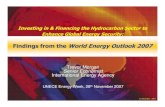 Findings from the World Energy Outlook 2007 · Findings from the World Energy Outlook 2007 UNECE Energy Week, 28 th November 2007 Trevor Morgan Senior Economist International Energy