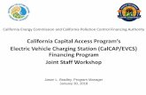 California Capital Access Program’s Electric Vehicle ......2018/01/30  · Sacramento CA 94209-0001 Title California Capital Access Program’s Electric Vehicle Charging Station