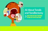 All About Tonsils and Tonsillectomy · 2018-09-06 · Welcome WHAT TO EXPECT: TONSILLITIS AND TONSILLECTOMY The thought of you or your child having a surgical procedure can be scary.