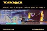 TAWI - Amazon S3 · 2015-12-22 · TAWI An underbraced jib arm is the optimal solution in low headroom area. The arm builds only 300 mm at the point of installation. Available in