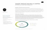 Apple Watch Series 3 (GPS) Environmental Report · 2017-09-12 · Packaging The retail packaging for Apple Watch Series 3 (GPS) is highly recyclable, and 100 percent of the fiber