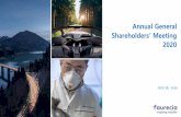 Shareholders’ Meeting · > 48 customer recognition awards for all Business Groups in all regions 10. Annual General Shareholders’ Meeting –June 26, 2020 Strengthened customer