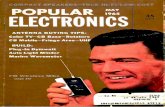 ACT S P E K E R I; POPULAR · ACT S P E K E R -TRU. EL I; c POPULAR ELECTRONIC MAY 1965 ANTENNA BUYING TIPS: Color TV -CB Base - Rotators CB Mobile- Fringe Area -UHF BUILD: Plug -In