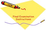 Final Examination Instructions - Simon Fraser …alavergn/120/Exams/Final...Final Examination Format Paper-based! No laptop. No Repl.it! Part 1 - Theory and Understanding will be multiple-choice