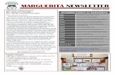 NEWSLETTER - Edl · 2019-09-30 · MARGUERITA NEWSLETTER October 2019 UPCOMING EVENTS AT MARGUERITA 10/2 PTA Board Meeting 3:15pm 10/3 R.O.C.K. Star Assemblies 10/9 School Site Council