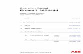 Power2 340-H44 Operation Manual · 14 hours ago · Power2 from ABB Turbo Systems is intended for charging internal combustion engines. To ensure compliance with the machinery directive