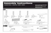 Assembly Instructions - W. W. Grainger · 2013-04-01 · l'aide des trous en poire. Enfilez le bas du troisième panneau derrière le haut du quatrième et attachez-les avec des vis