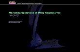 Marketing Operations of Dairy Cooperatives 2017...production. Cooperative production of dry whey products fell by 7 percent, and co-op share of national whey production fell from 43