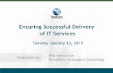 Ensuring Successful Delivery of IT Services...Sarder TV, IT Strategic Thought Leaders, and for Accelerating IT Success, The Strategic CIO: Managing in the 21st Century. He also speaks