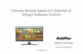 Chrome Brower based IoT (Internet of things) Software ... Internet Smart Hub Network AP-SH1000 ZigBee Sensors Smart Hub •Smart Home 3 Z-wave Sensors AP-SH50 Smart Hub + Wall PAD