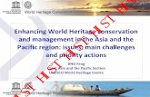 Enhancing World Heritage conservation Pacific … World...Tropical Rainforest Heritage of Sumatra, Indonesia HIST HIST HIST HIST HIST Sagarmatha National Park, Nepal HIST HIST HIST