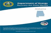 Department of Energy...Department of Energy Recovery Act State Memos Alabama For questions about DOE’s Recovery Act activities, please contact the DOE Recovery Act Clearinghouse: