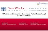What is an Enterprise Business Rule Repository? Do …media.modernanalyst.com/New_Wisdom_Software_Webinar...Process Models A critical link between rule sources, process models and