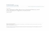 The Relationship Between Dieting History and Diet-Related … · 2017-01-04 · The Relationship Between Dieting History and Diet-Related Cognitive Schemata Abstract Although diets